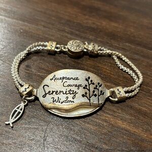 Inspirational Christian Gold-Tone Bracelet